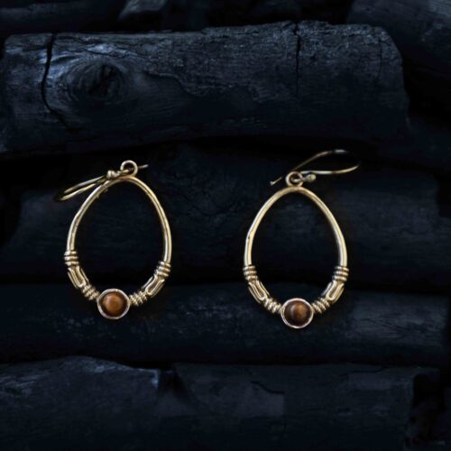 Tiger Eye Earring