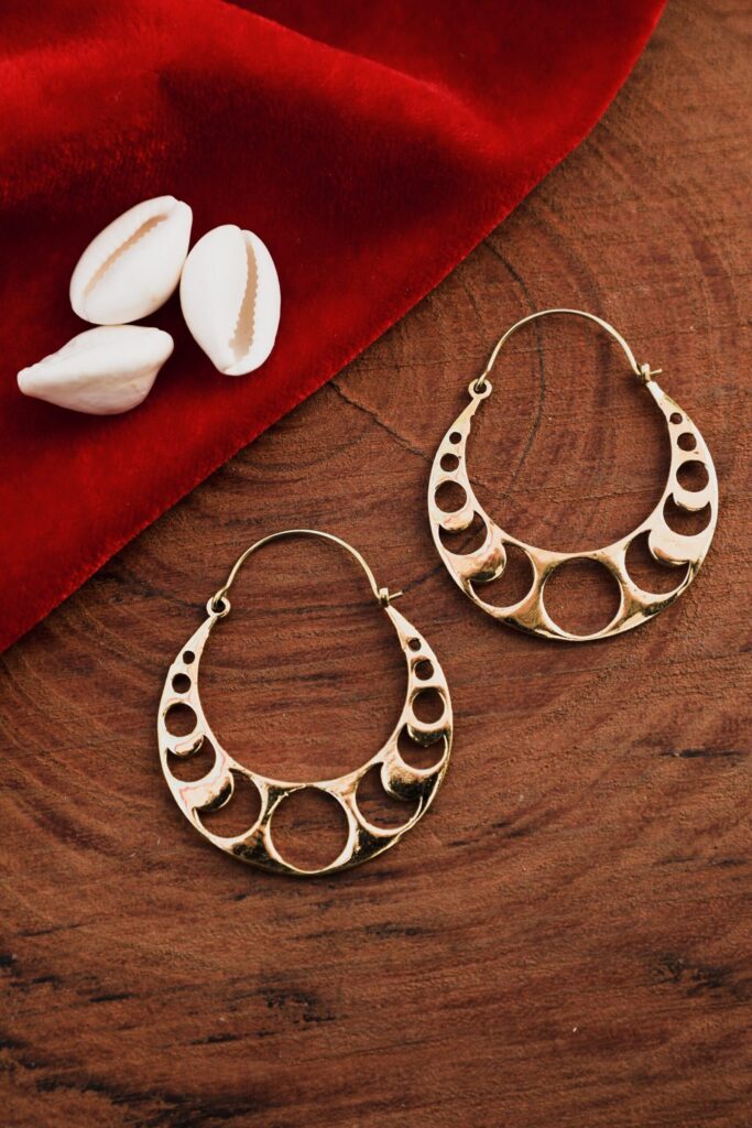 Boucles d’oreilles lune