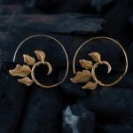 Spiral Leaf earring