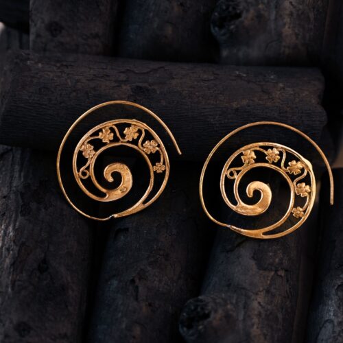 Floral Spiral Earring