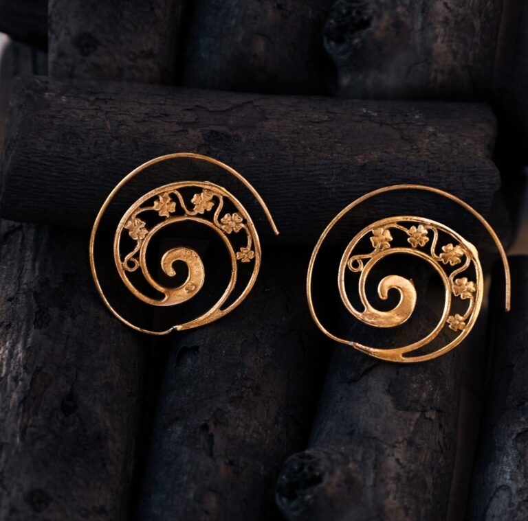 Floral Spiral Earring