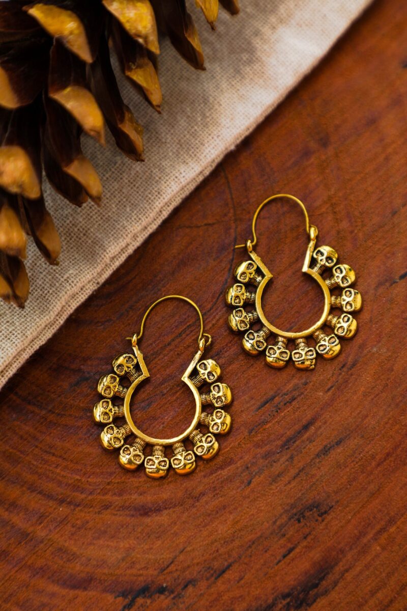 Pendientes de calavera Tantra