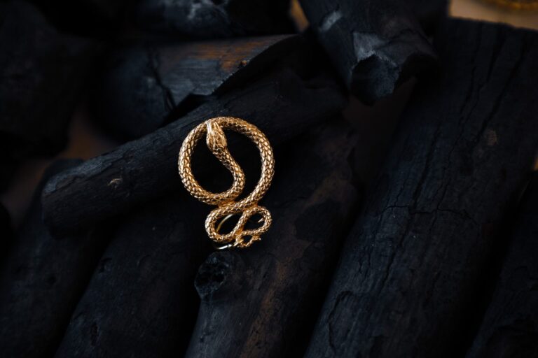 Boucles d’oreilles breloque serpent