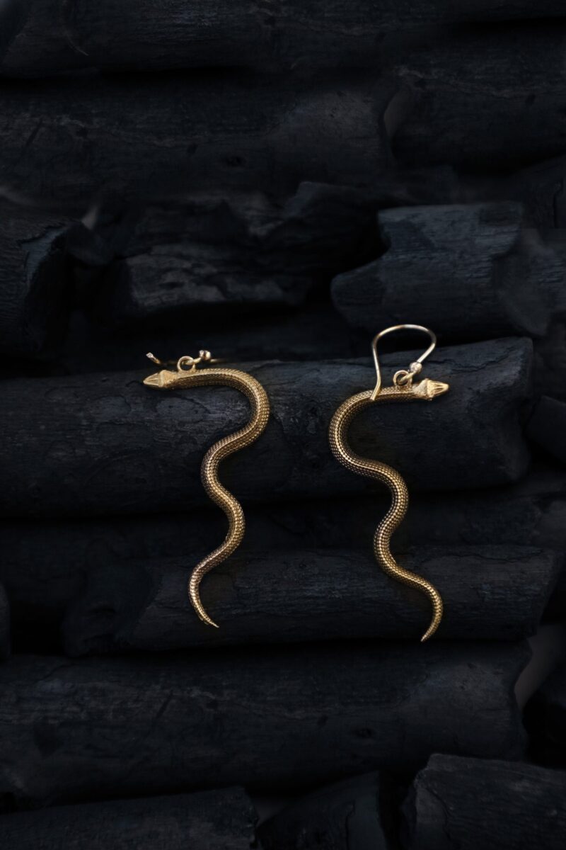 Boucles d’oreilles serpent