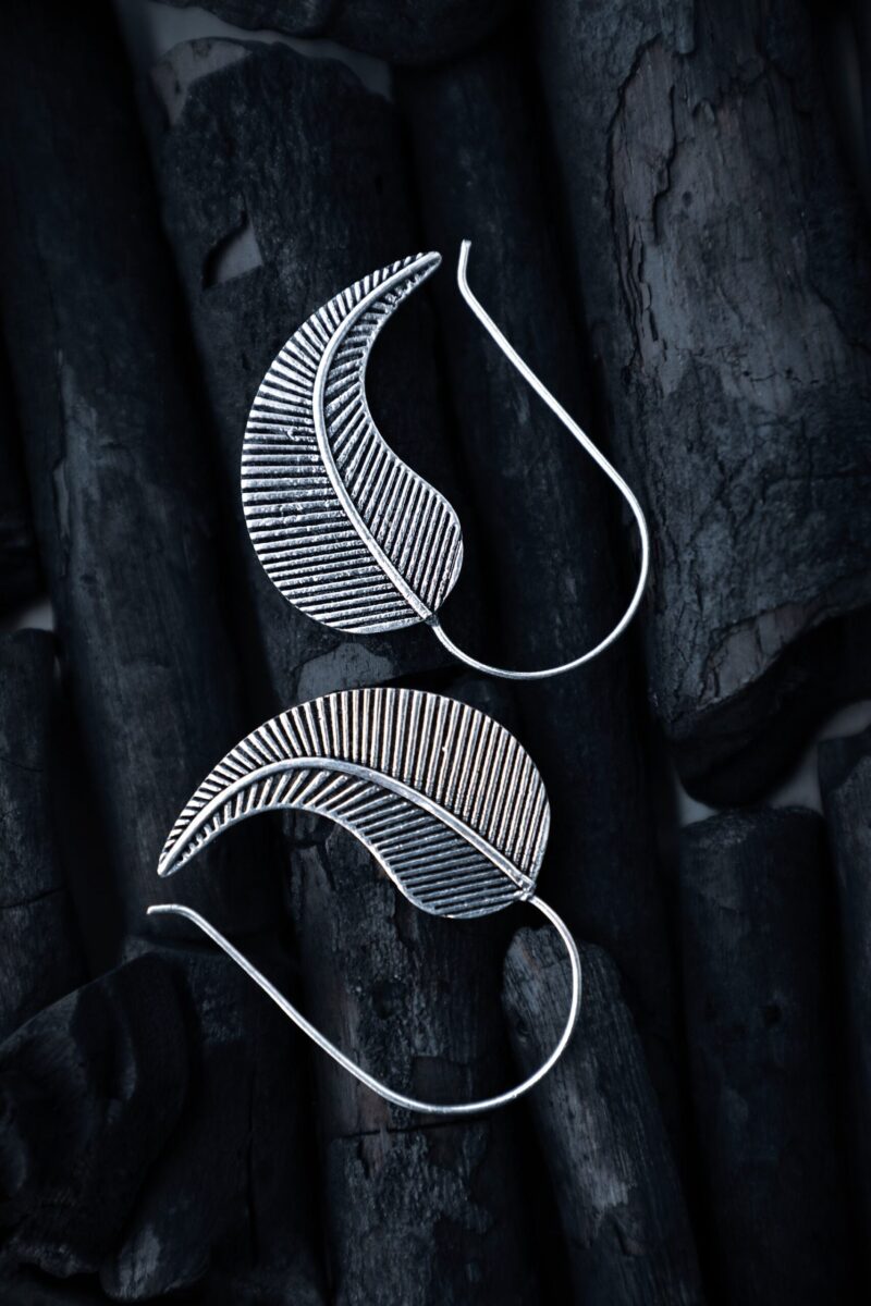 Spiral Leaf Earrings