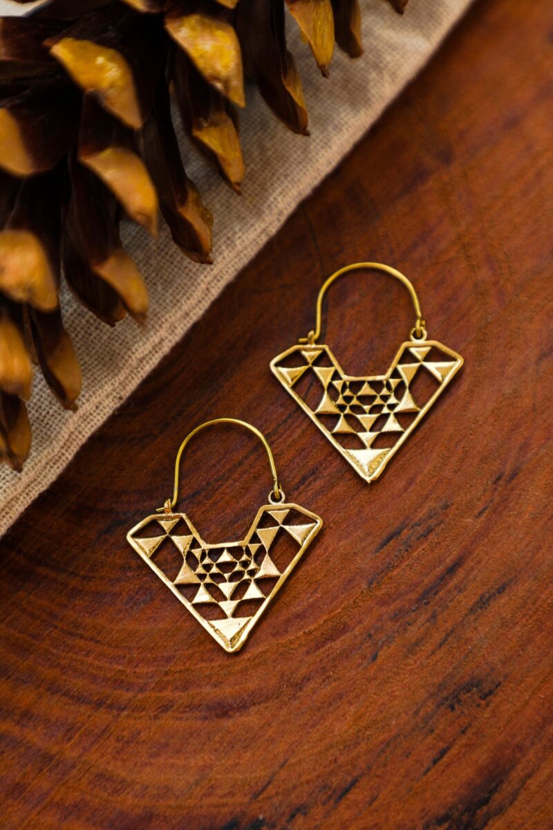 Boucles d’oreilles créoles Sriyantra