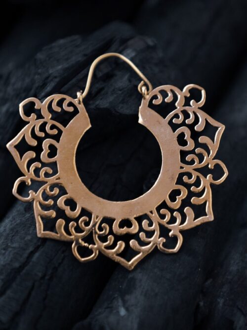 Tribal Ohrringe aus Messing