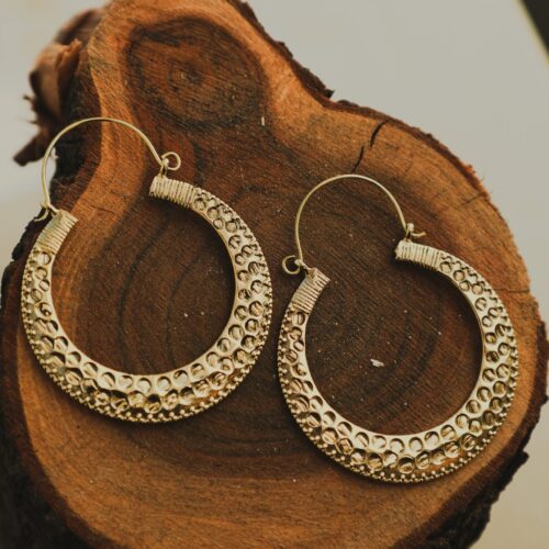 Dotwork Hoop Earrings