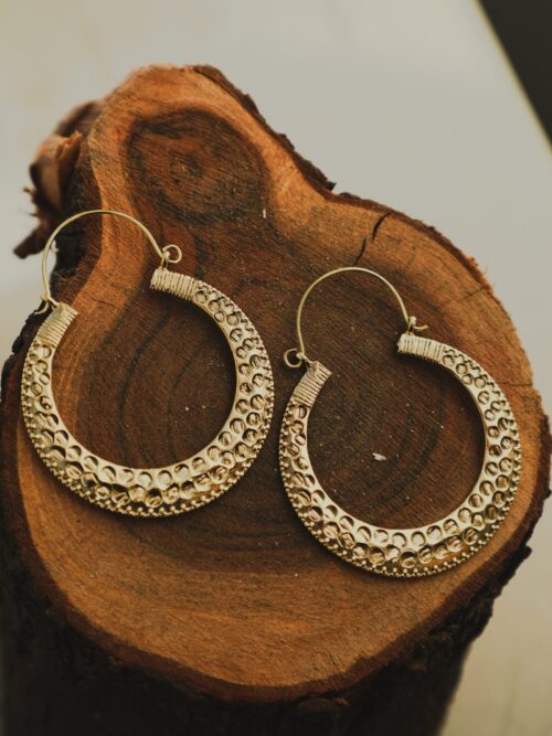 Dotwork Hoop Earrings