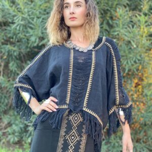 Lunar Fringe Poncho