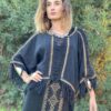Poncho con frange lunari