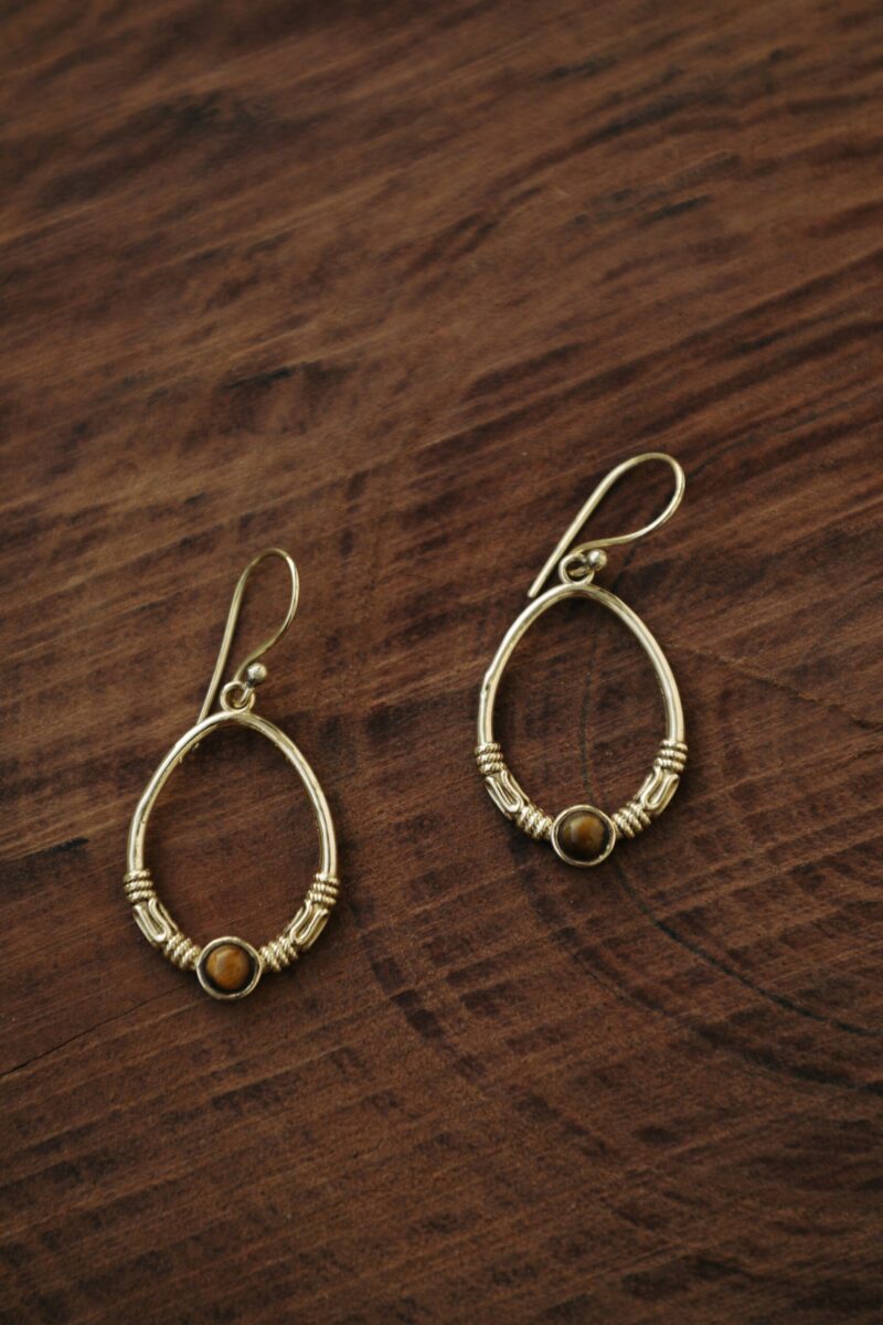 Tiger Eye Earring