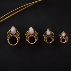 Bouchon d’oreille en pierre de lune