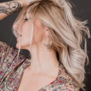 Pendiente Gitano Bañado en Plata