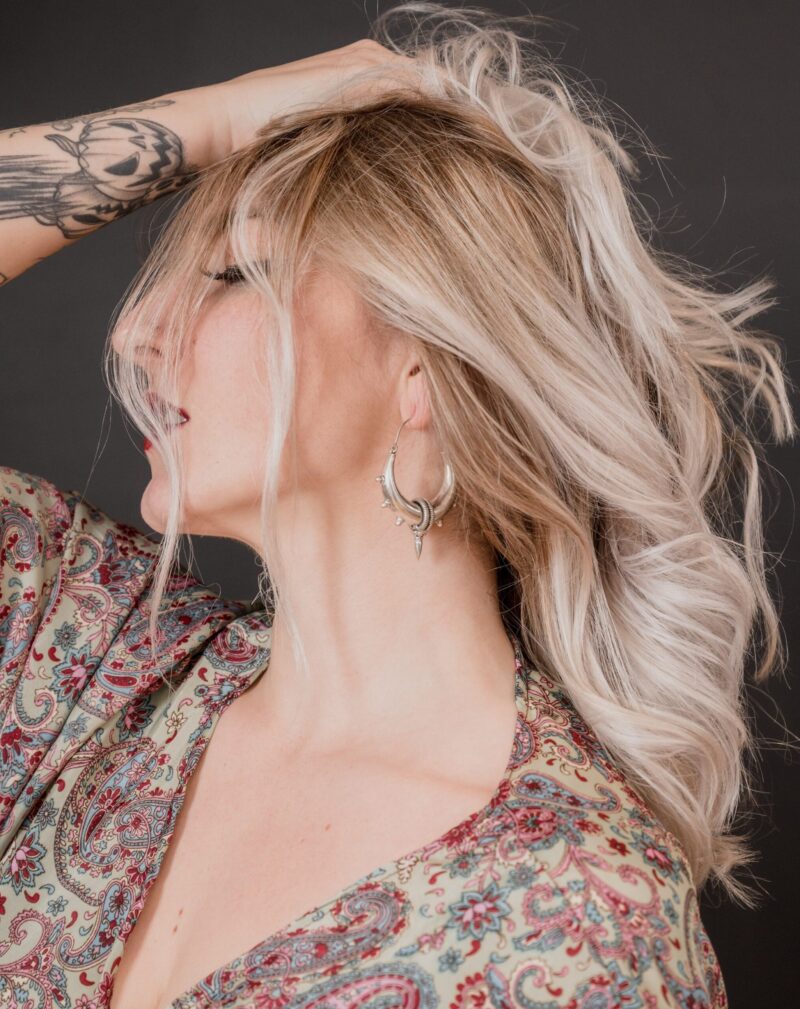 Pendiente Gitano Bañado en Plata