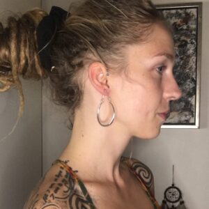 Pendientes de aro tribales