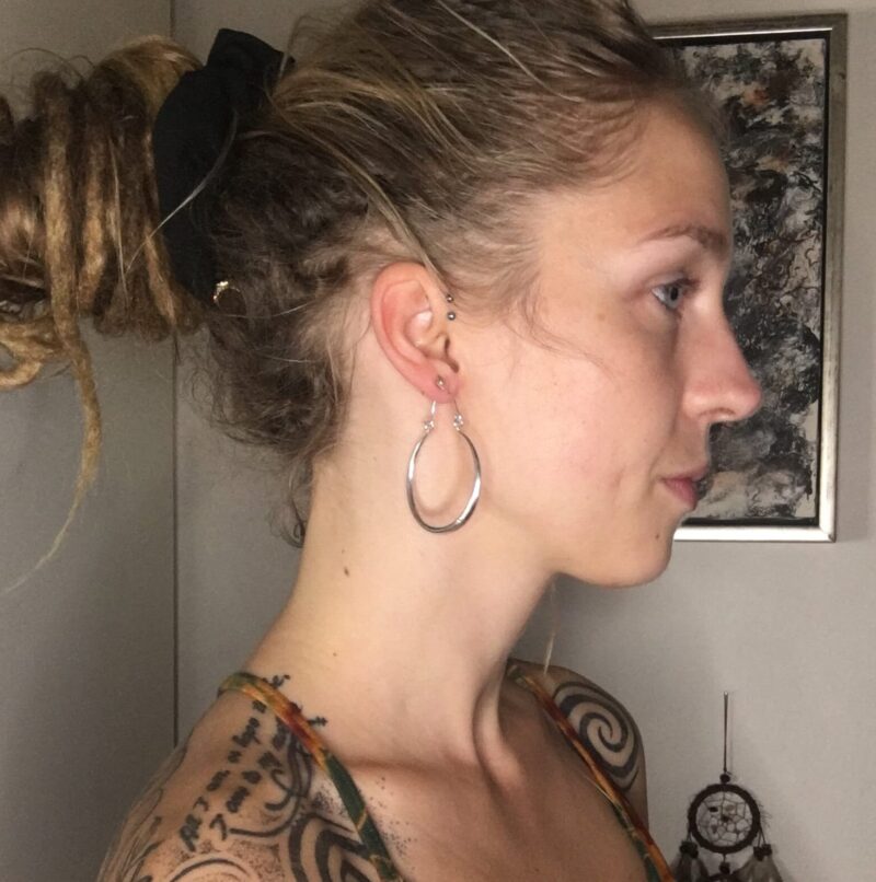 Pendientes de aro tribales