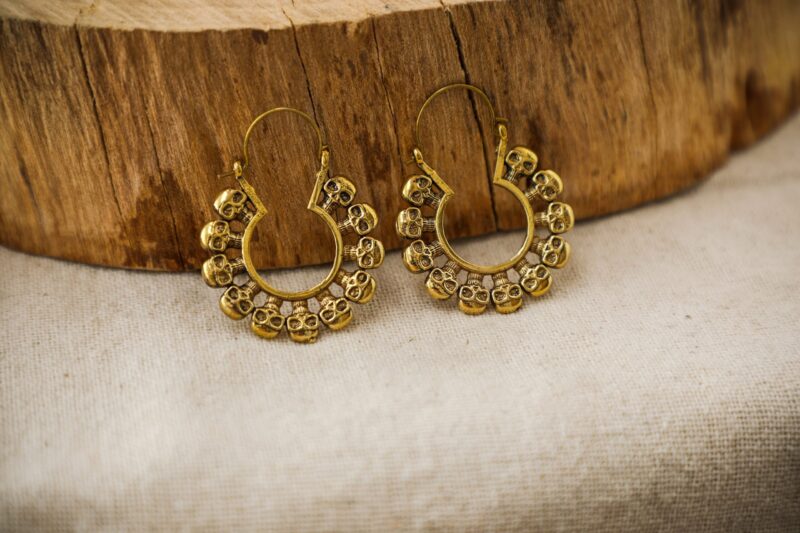 Pendientes de calavera Tantra