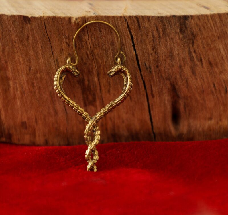 Boucles d’oreilles serpent