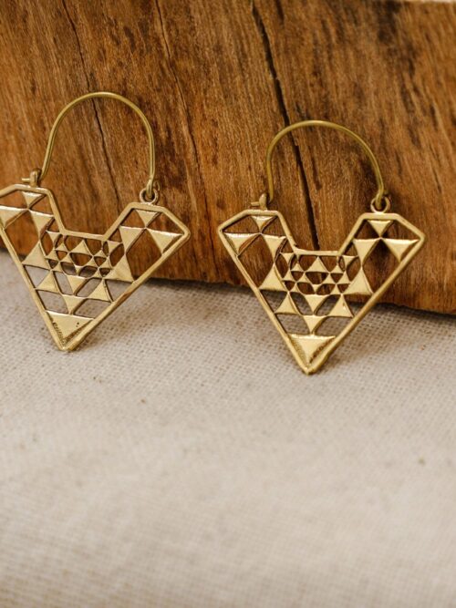 Sriyantra Hoop Earrings