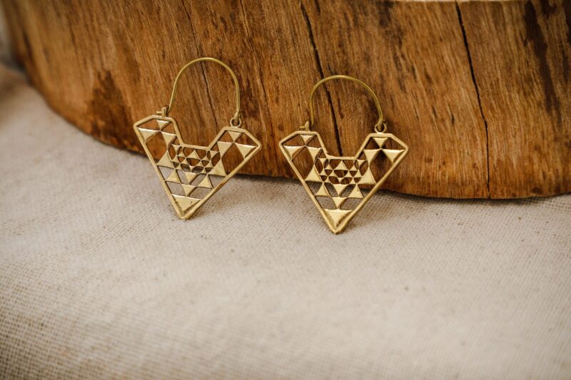 Boucles d’oreilles créoles Sriyantra