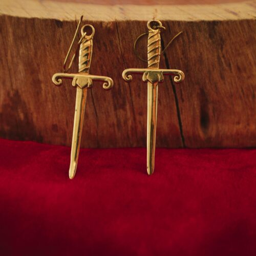 Boucles d’oreilles épée