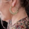 Crescent Hoop Earrings
