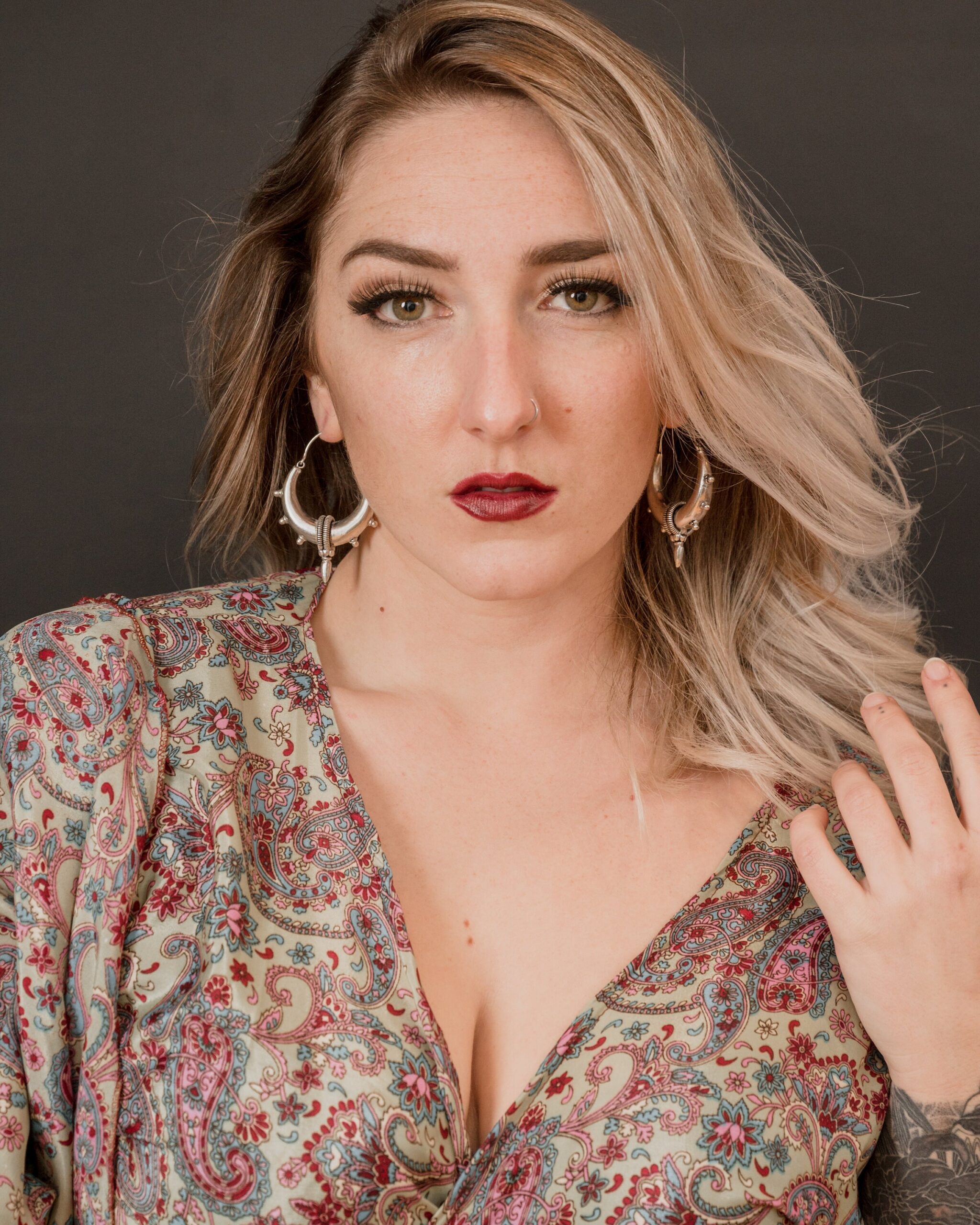 Bold and mystical, these handcrafted brass crescent moon earrings from TribalDesert feature intricate detailing inspired by ancient tribal symbolism