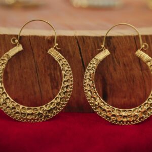 Boucles d’oreilles créoles Dotwork