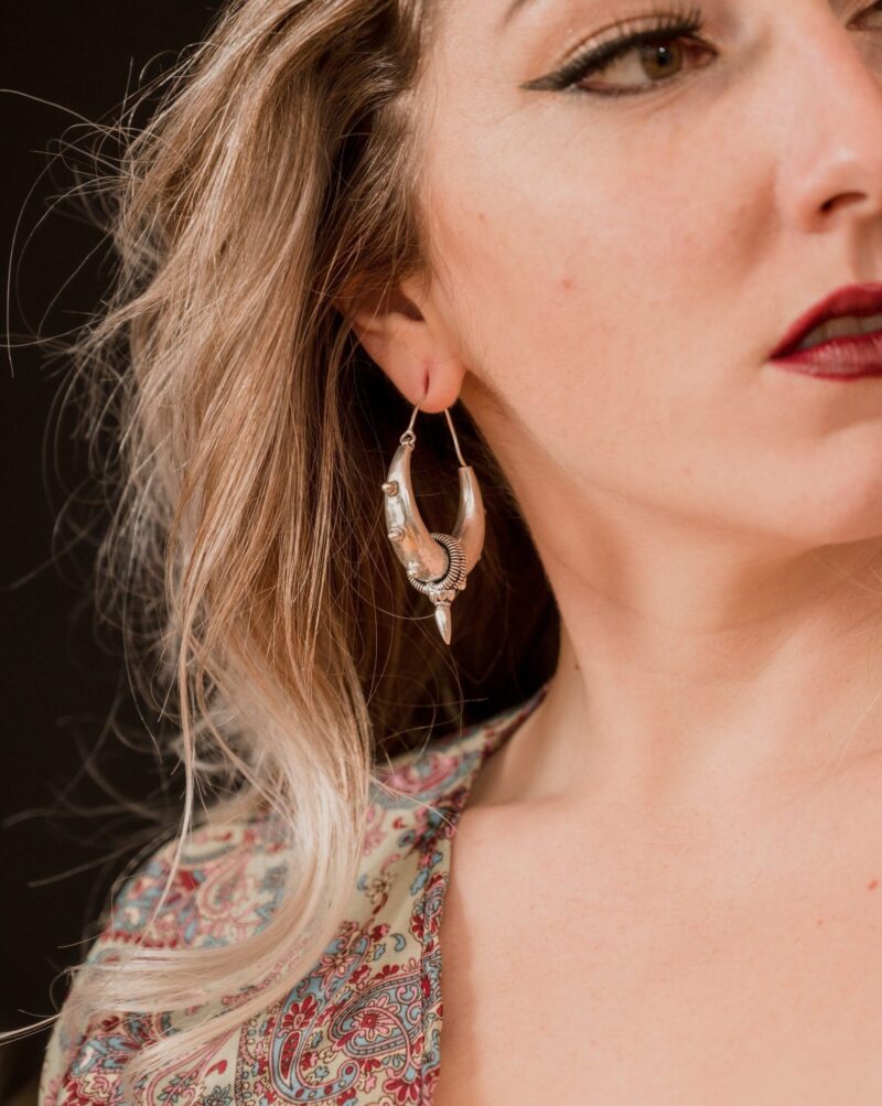Silver Plated Gypsy Earring
