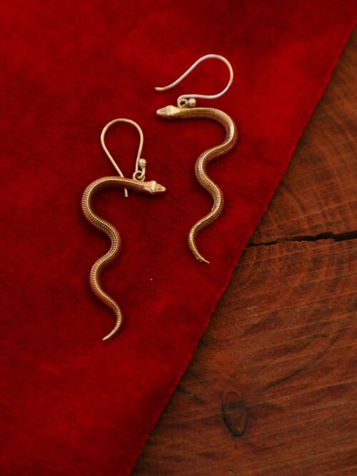 Boucles d’oreilles serpent