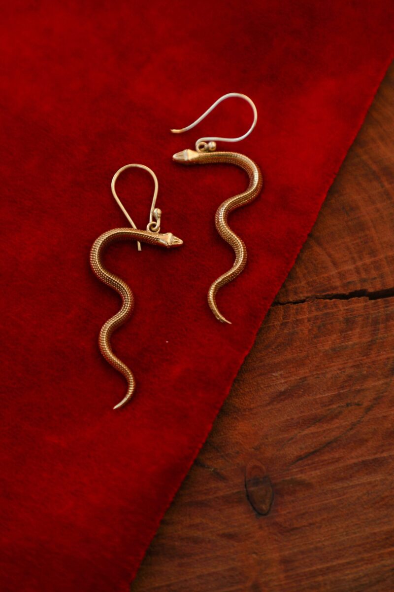 Boucles d’oreilles serpent
