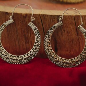 Boucles d’oreilles créoles Dotwork