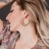 Crescent Hoop Earrings