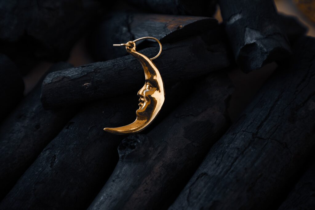 Moon Face Earrings