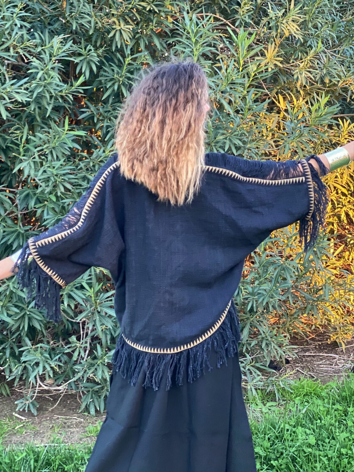 Lunar Fringe Poncho