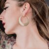 Crescent Hoop Earrings