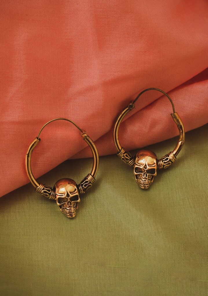 Boucles d’oreilles tête de mort