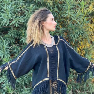 Lunar Fringe Poncho