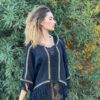 Poncho con frange lunari
