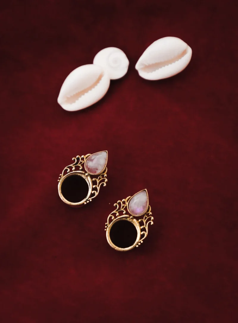 Bouchon d’oreille en pierre de lune