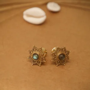 Tapón floral de labradorita