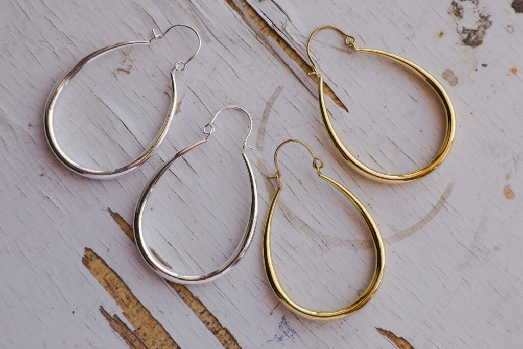 Oval Hoop Earrings