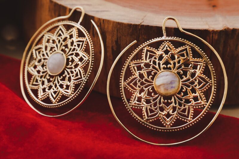 Pendientes Mandala Moonstone