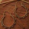 Mandala Hoop Earrings
