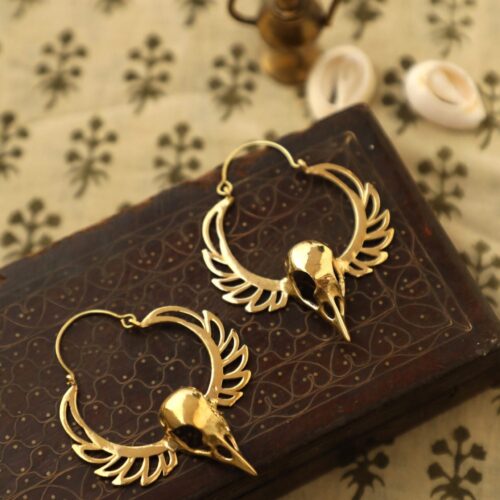 Bird Skull Earrings