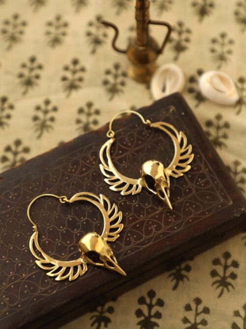 Bird Skull Earrings