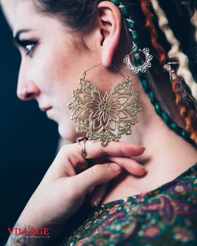 Boucles d’oreilles Mandala Floral