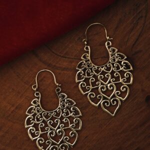 Mandala Heart Earrings