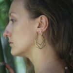 Hexagon Hoop Earrings